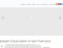 Tablet Screenshot of josephcozzasalon.com